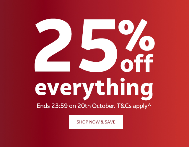 25% off everything Banner